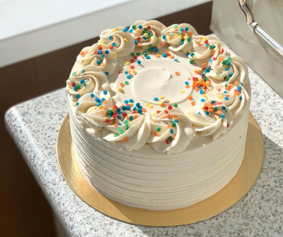 Confetti 2 layer cake