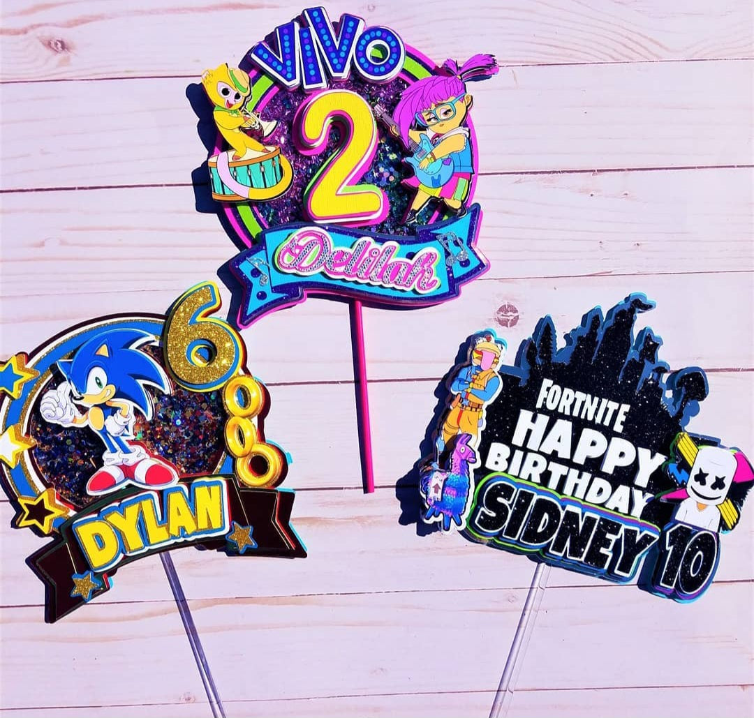 Character Cake & Cupcake Topper